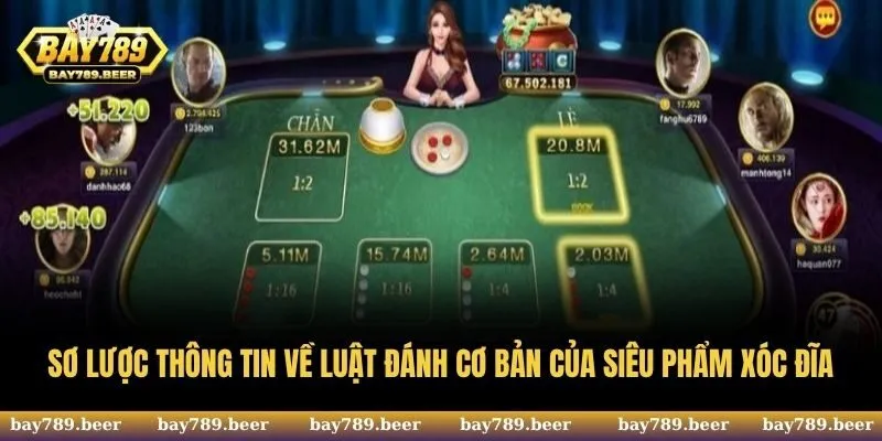 Sơ lược thông tin về luật đánh cơ bản của siêu phẩm Xóc Đĩa